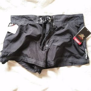 Black swim shorts